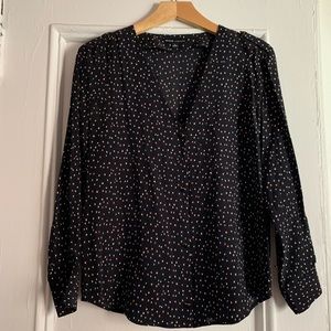 Madewell x Sezane silk blouse